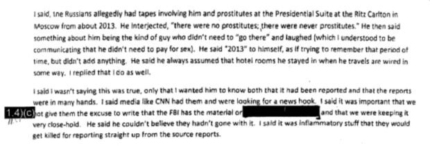 James Comey’s notes from Jan. 6, 2017 meeting with President-Elect Trump]